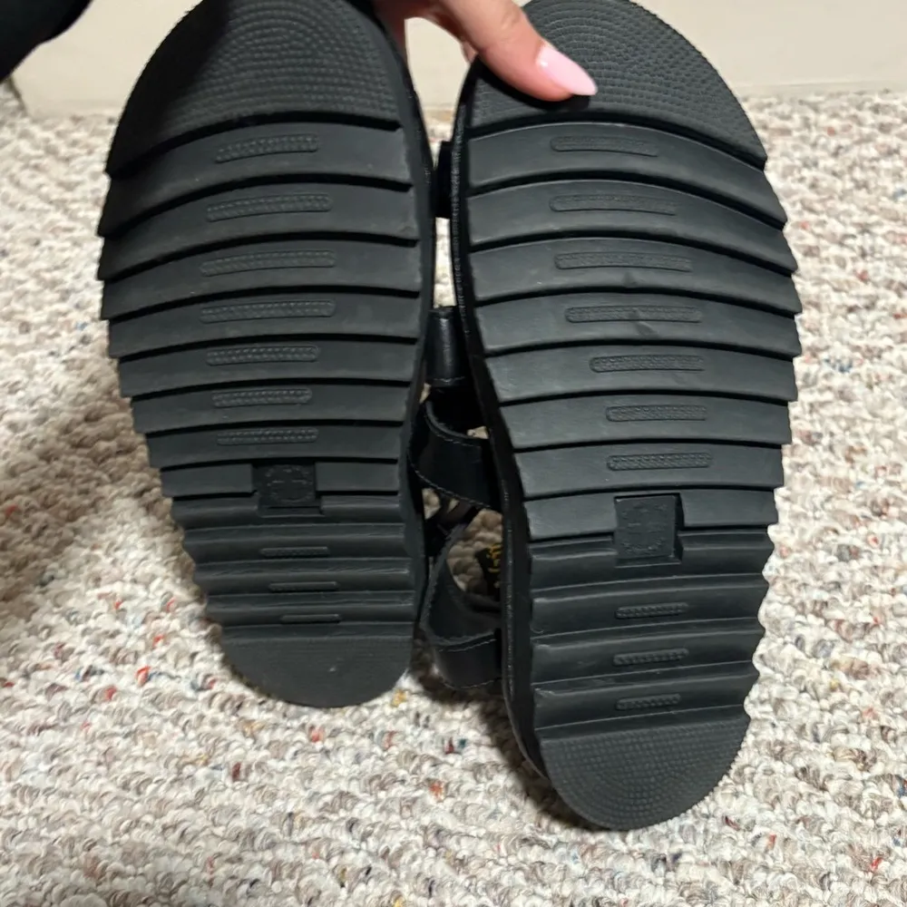 Dr. Martens Blaire Brando Leather Strap Platform Sandal in Black- Women’s Size 9 - Image 9