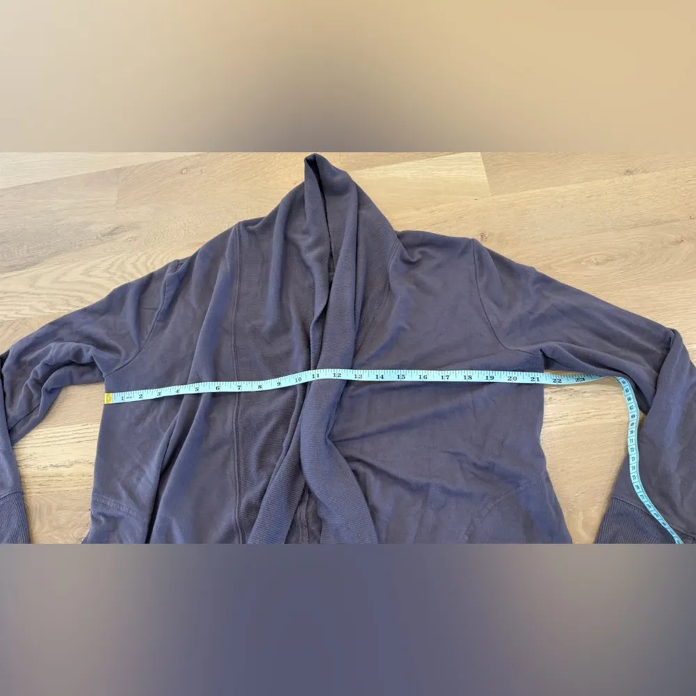 ATHLETA DUSK VIOLET POCKETS NIRVANA PRANAYAMA RESTORE WRAP CARDIGAN - Image 10