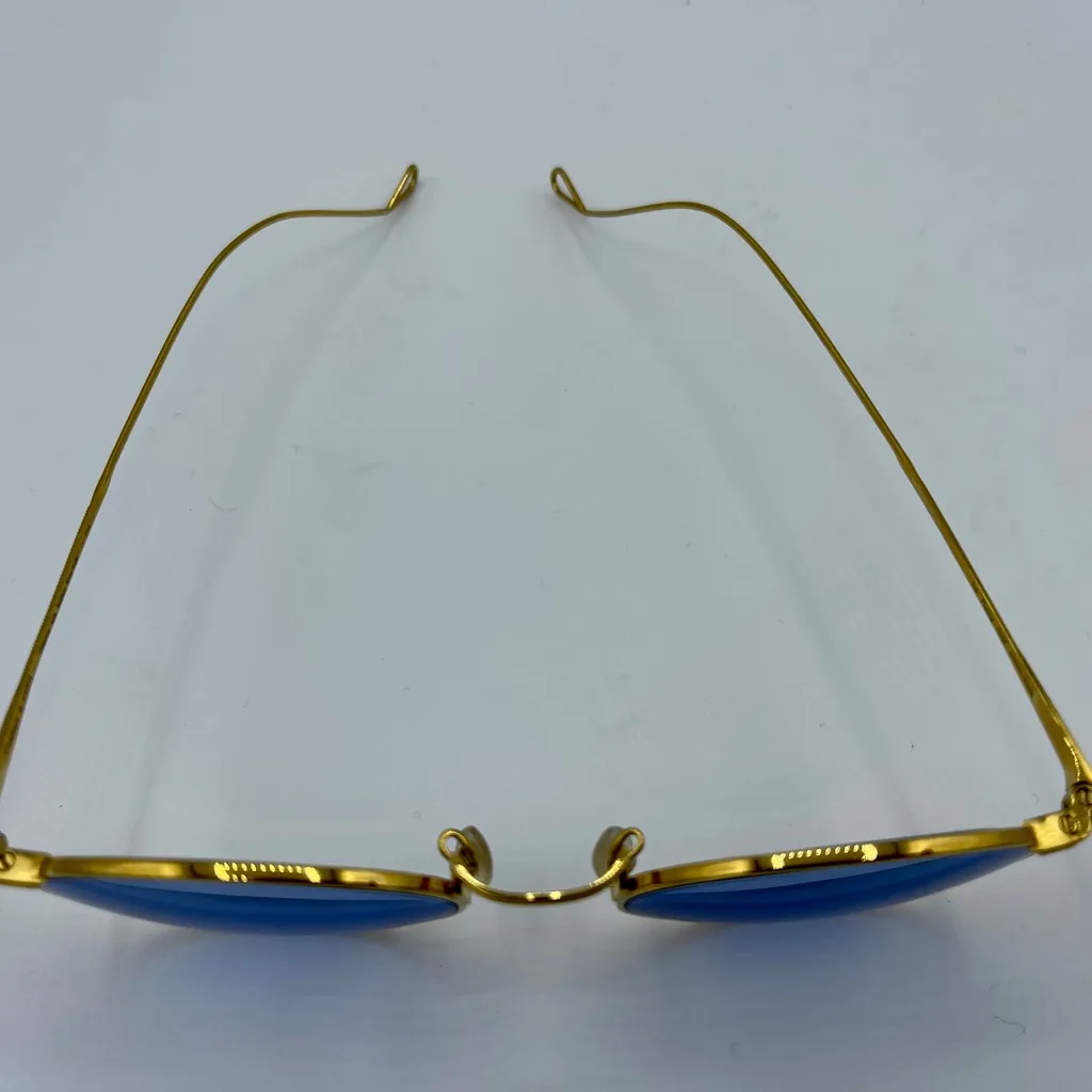 RetroSpecs & Co sunglasses w/ case, 12K gold filled wire, new, never worn - Image 5