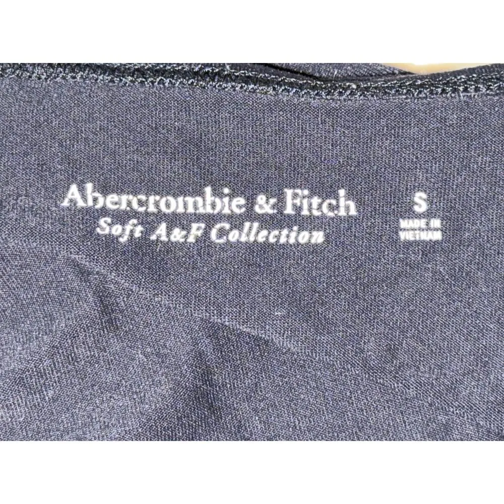 Abercrombie & Fitch Soft AF Black Square Neck Sleeveless Tank Bodysuit Size S - Image 3