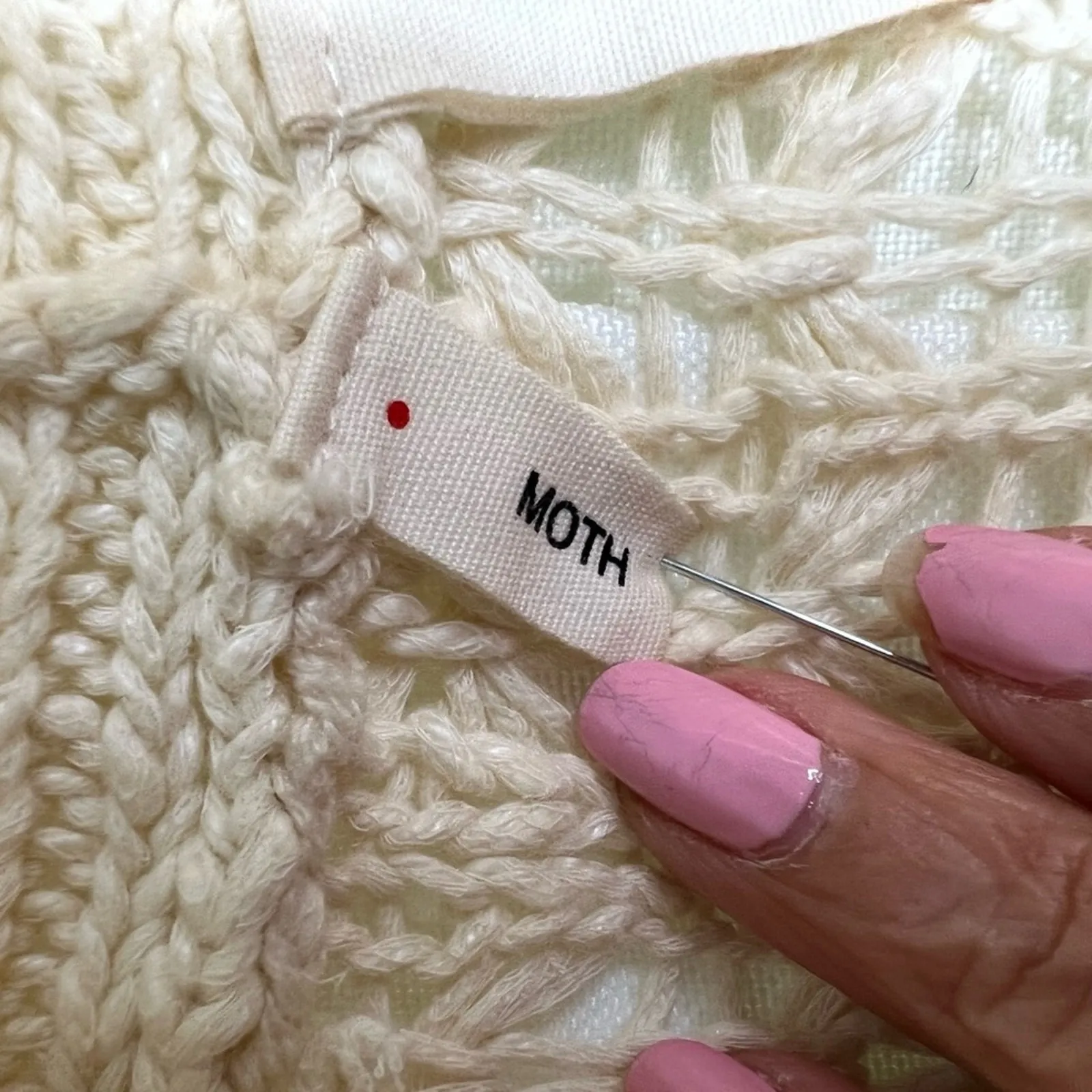 Anthropologie Open Knit Cardigan Short Sleeve Moth Cardigan XS - Image 10