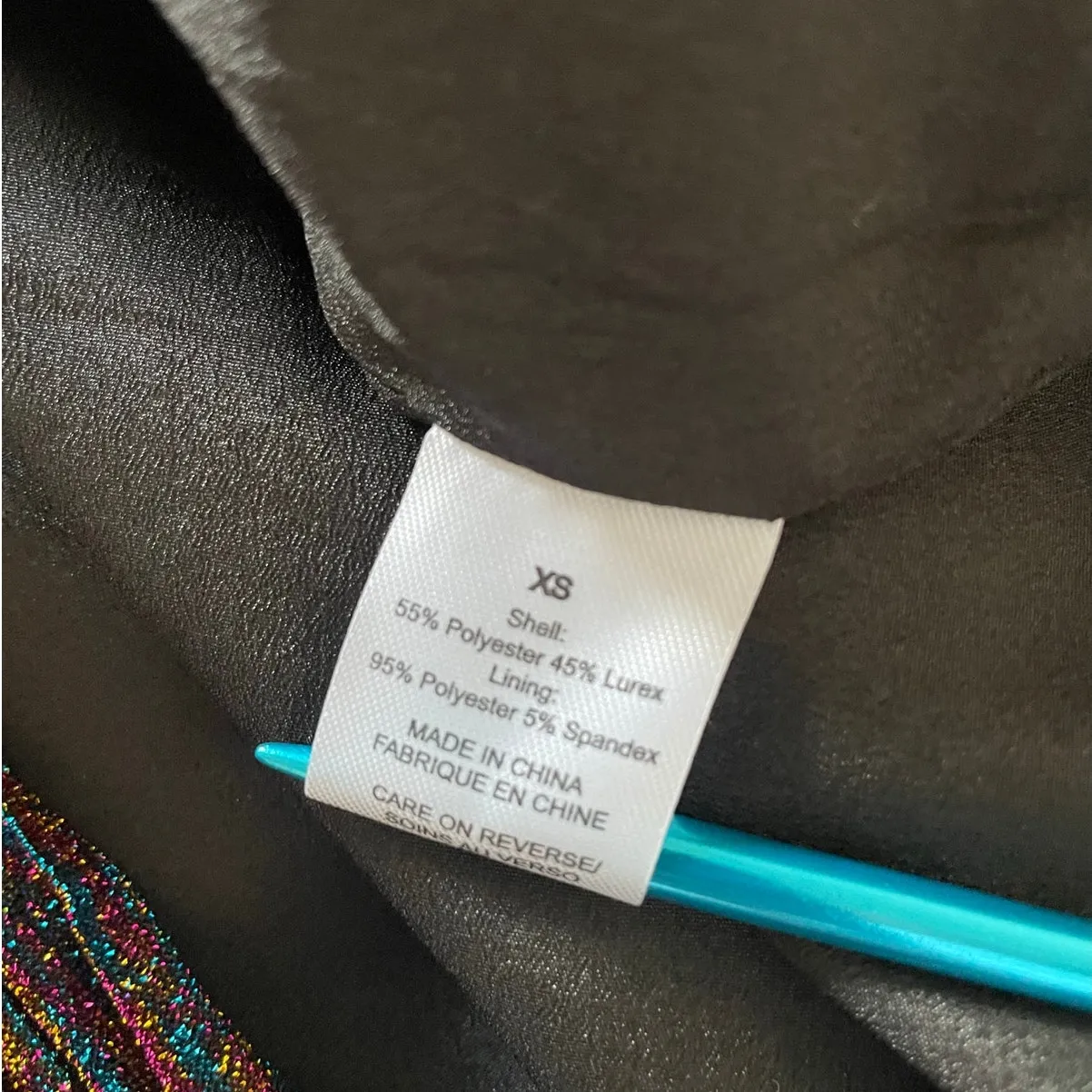 Ronny Kobo Pleated Rainbow Metallic Mini Party Dress Size XS X - Image 7