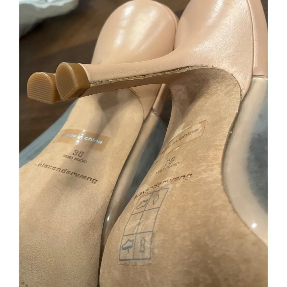 ALEXANDER WANG Nudie Sandals in Peachy Nude 36 6 With Box Womens High Heels - Image 13