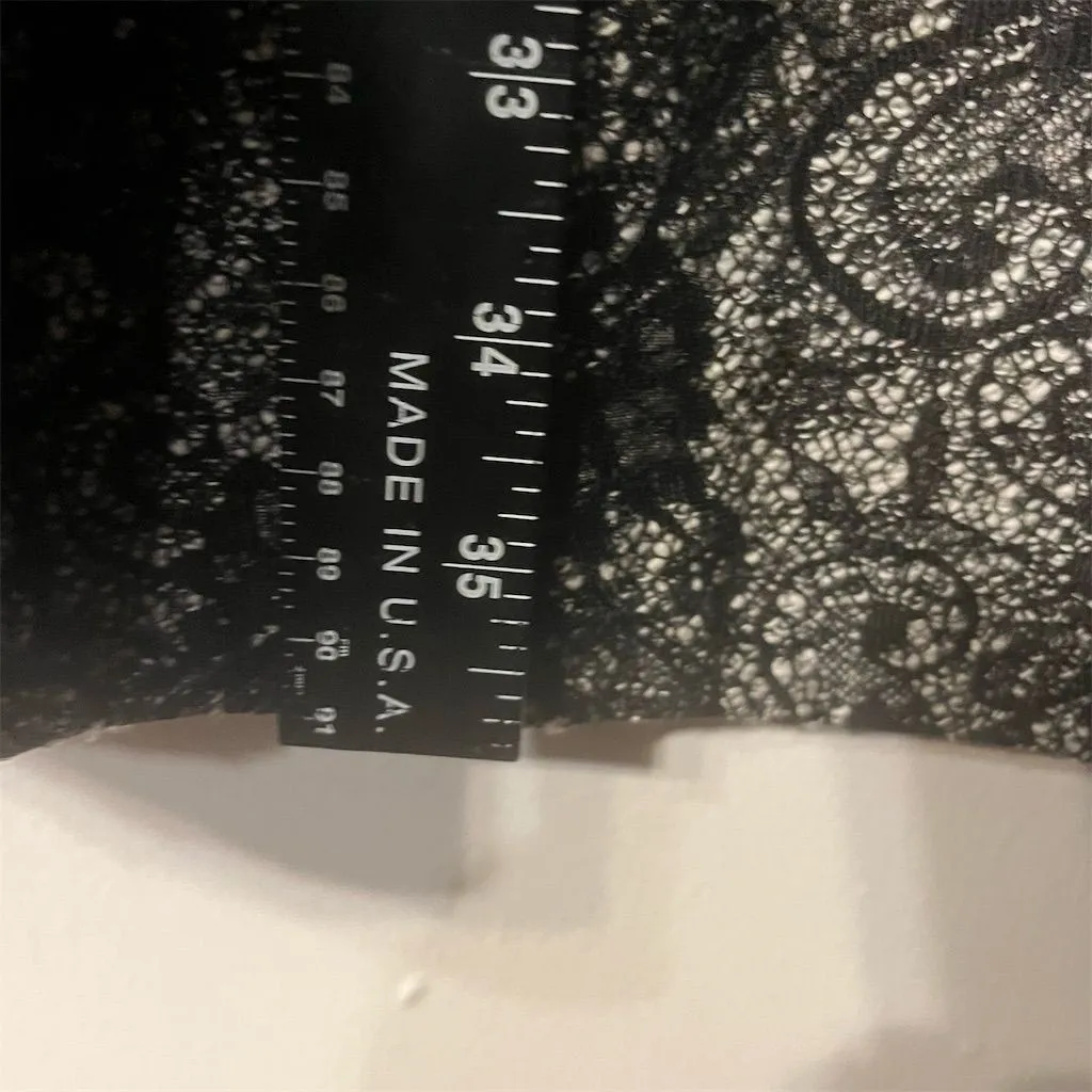 Banana Republic Petite Lace Black Fit-and-Flare Formal‎ Dress Size 12 - Image 9