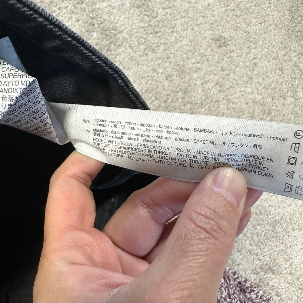 NWOT Zara Comfort Mom Fit High Rise Jeanse Ankle Length Jeans in Black Size 0 - Image 13