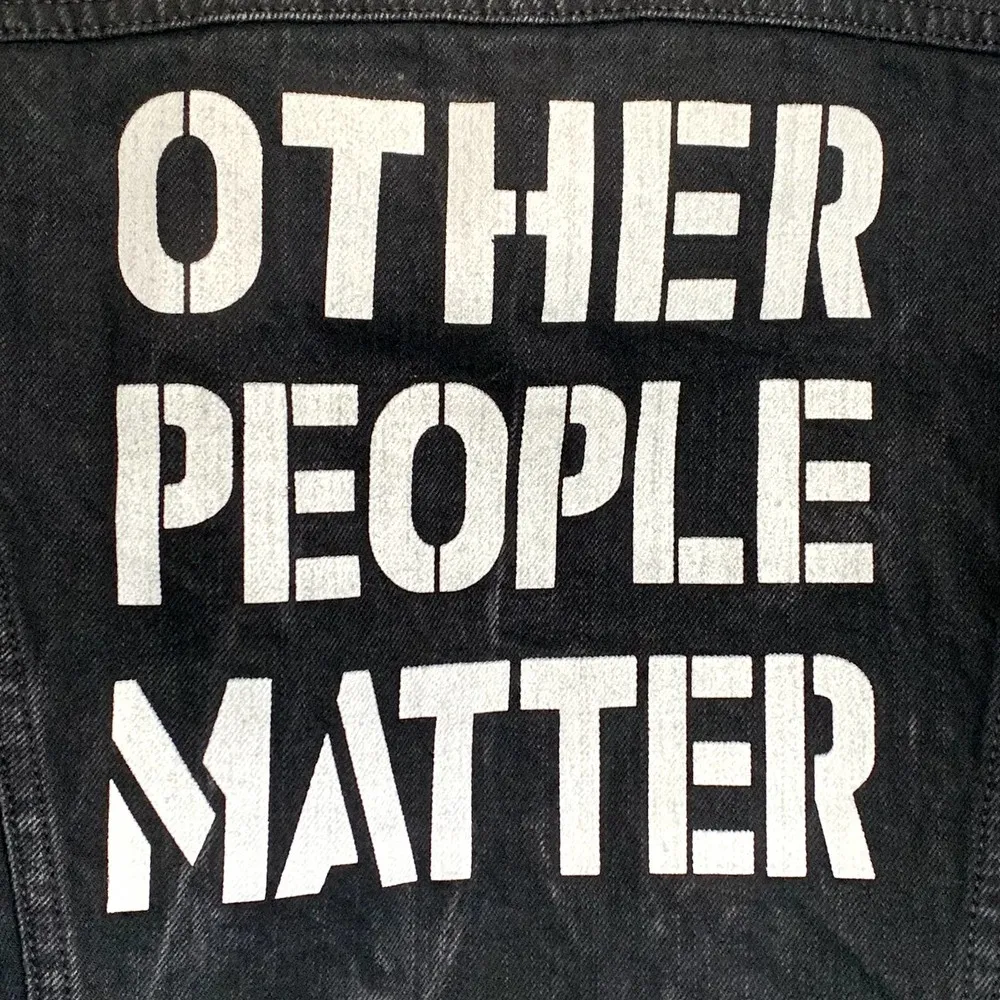Levi's Other People Matter Denim Jean Jacket in Washed Black - Image 3