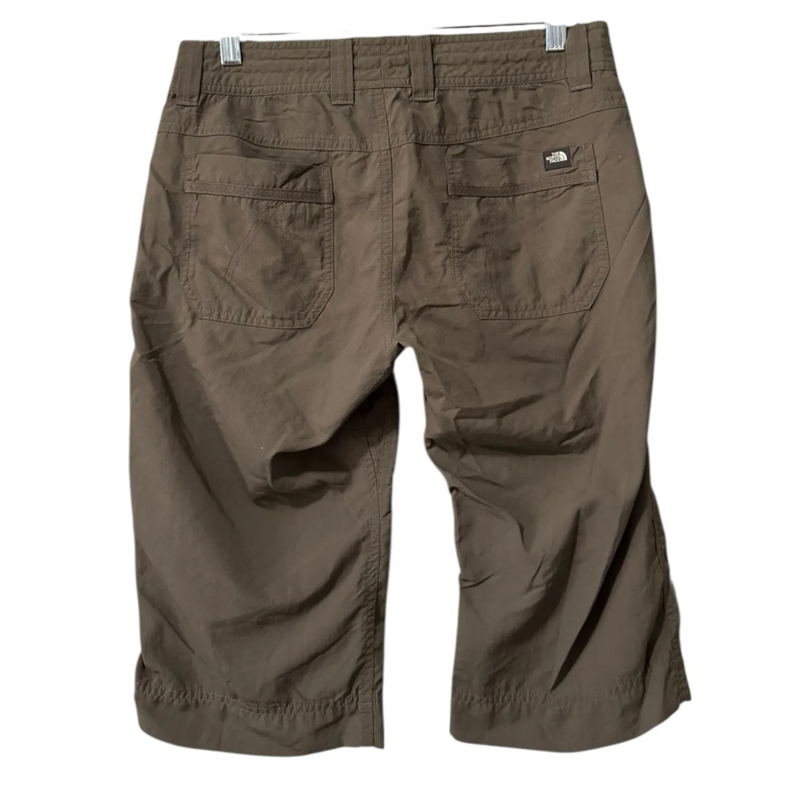 The North Face Shorts Women Size 6 Green Bermuda Hiking Nylon Quick Dry Outdoor - Image 2