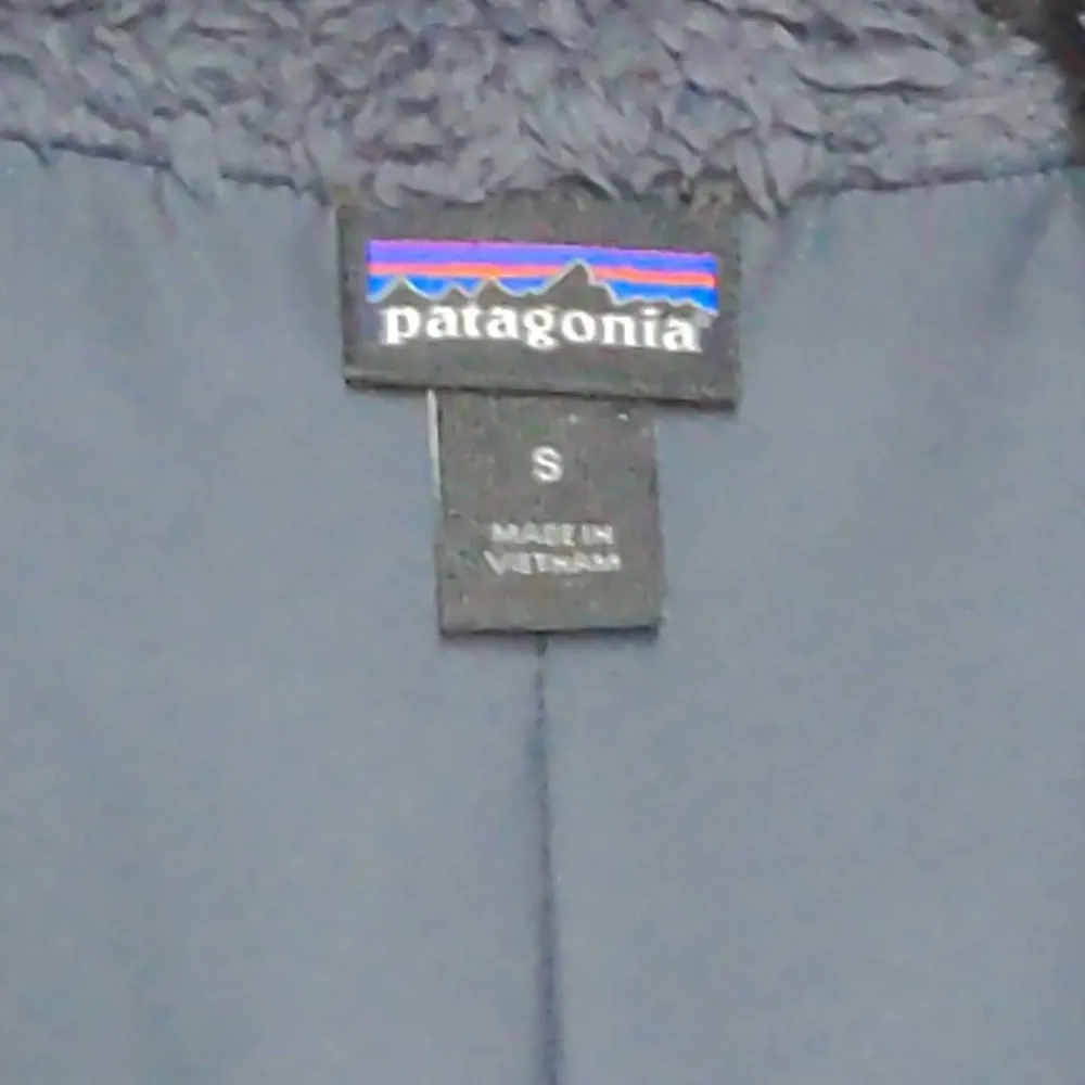 Patagonia Womens Los Gatos Fleece Vest Blue Full Zip Pockets Mock Neck S - Image 6