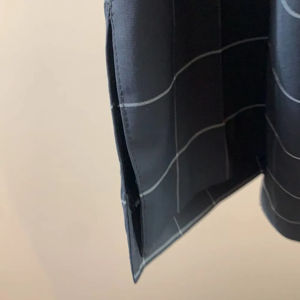 Nike Golf Dri-Fit Windowpane Plaid Black/White Cropped Capris Pants - Image 3