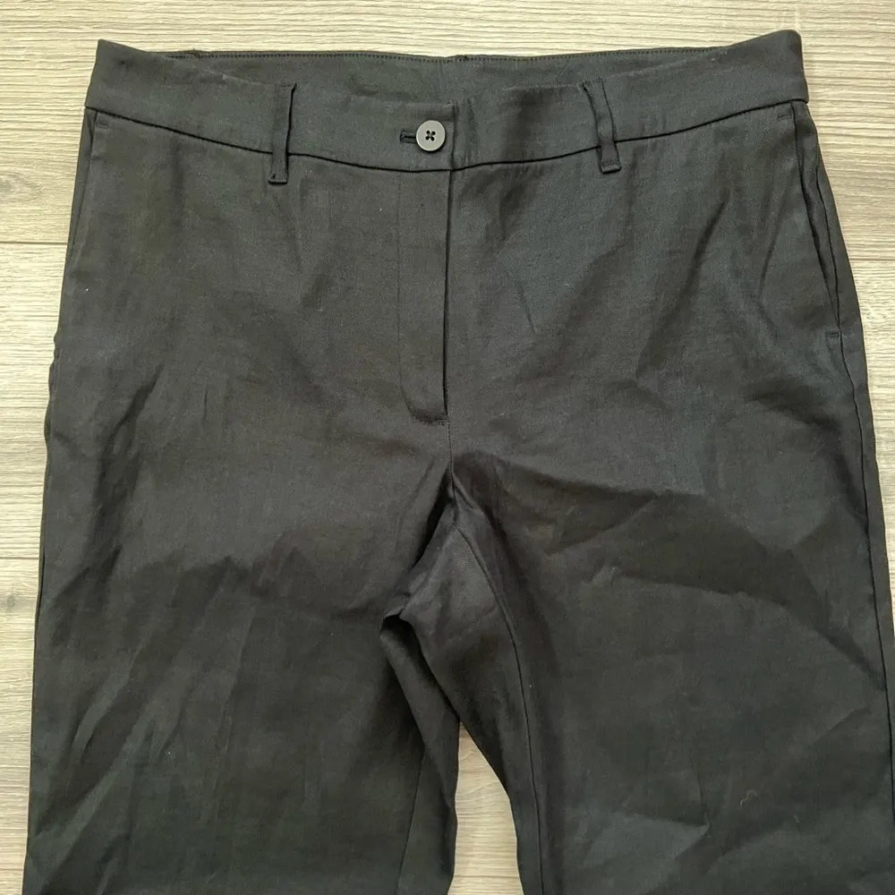 J. Jill Linen Stretch Blend Pants | Black | 12 - Image 3