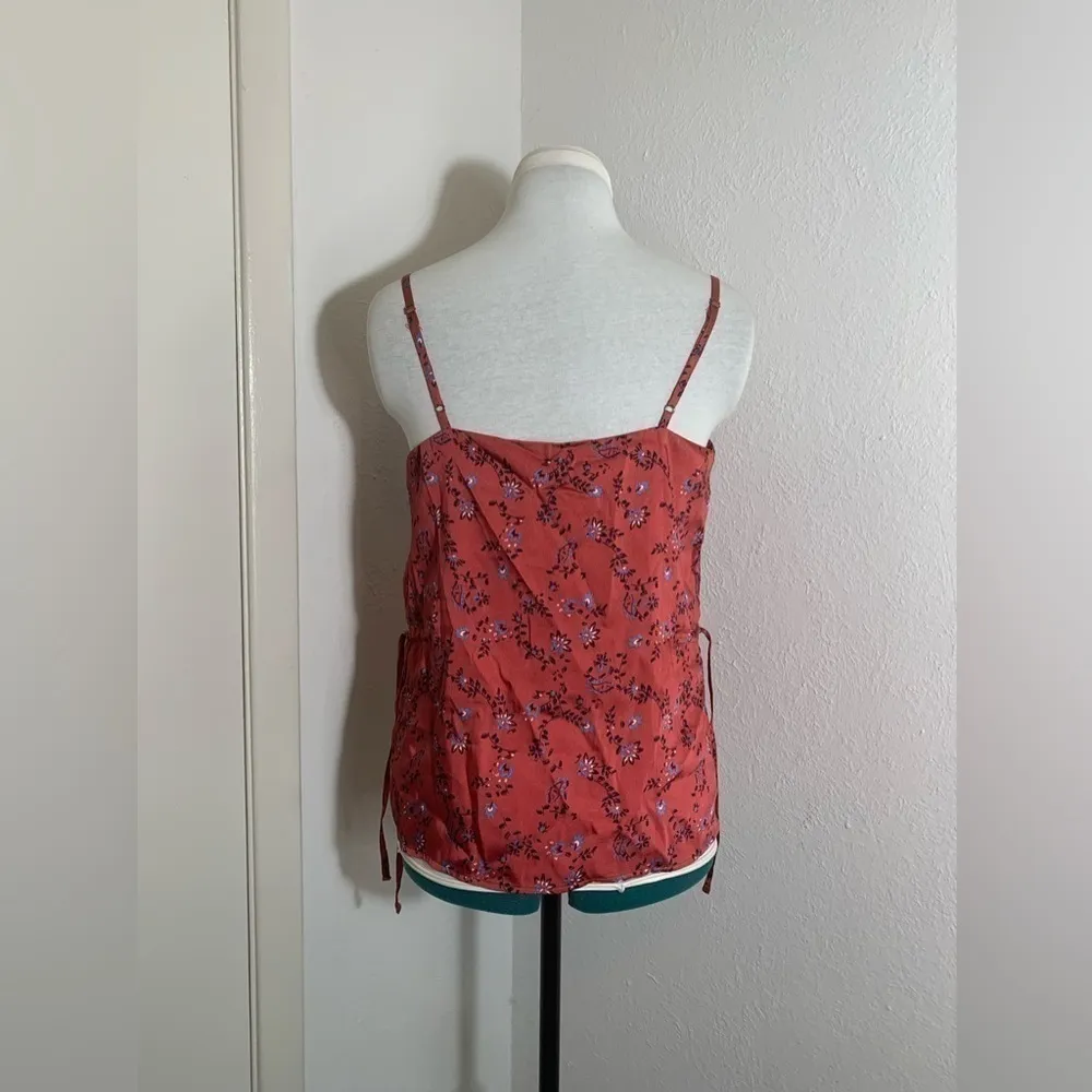 ABS Allen Schwartz NWT earth red floral print adjustable strap sinch waist S - Image 6