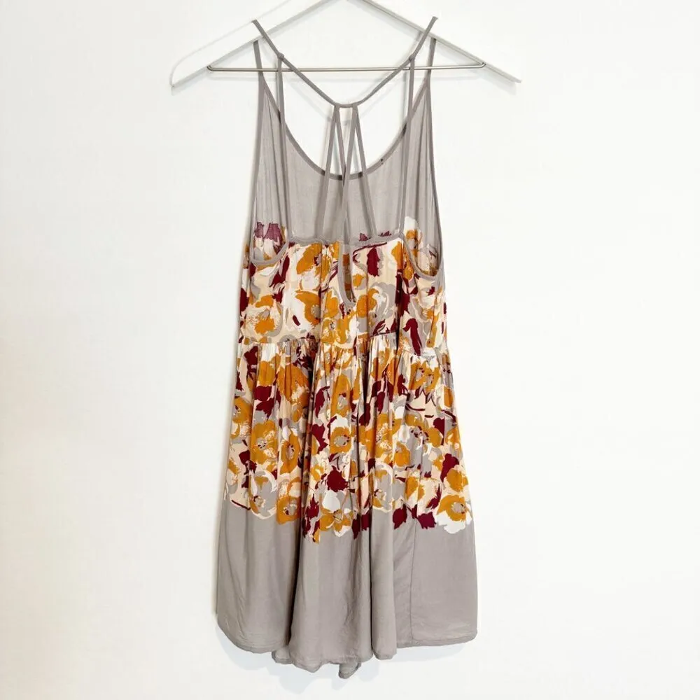 Free People Intimately Floral Slip Dress in Gray Romantic Dainty Boho Size Small - Image 9