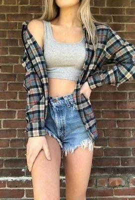 Denim & Flower Vintage Oversized Flannel  - Image 2