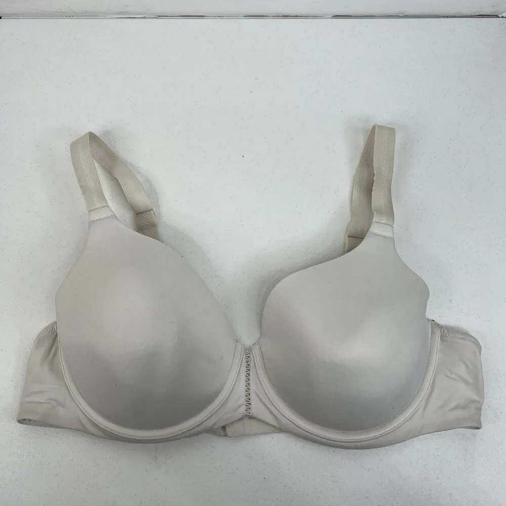 Vanity Fair Size 40D Body Fresh Bra Underwire Satin Padded Cup Adjustable 75393 - Image 2