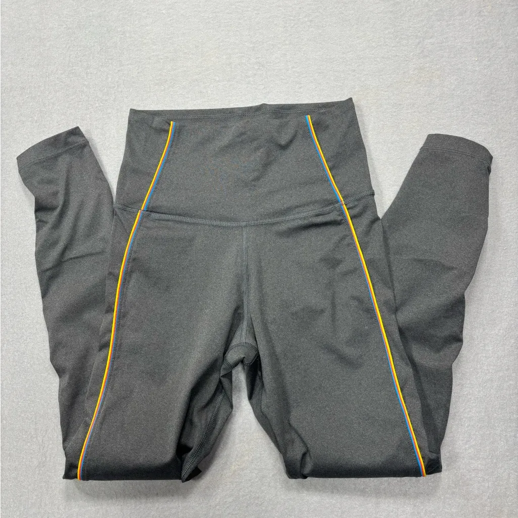 Nike‎ Yoga Dri-Fit Women's Small Grey High Rise 7/8 Crop Leggings #CU5360-032 - Image 2