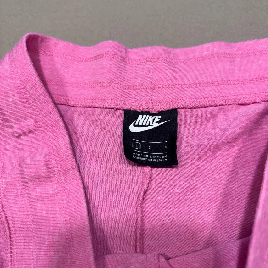 Nike Women's Sport Shorts in Pink with White Accents - Image 5