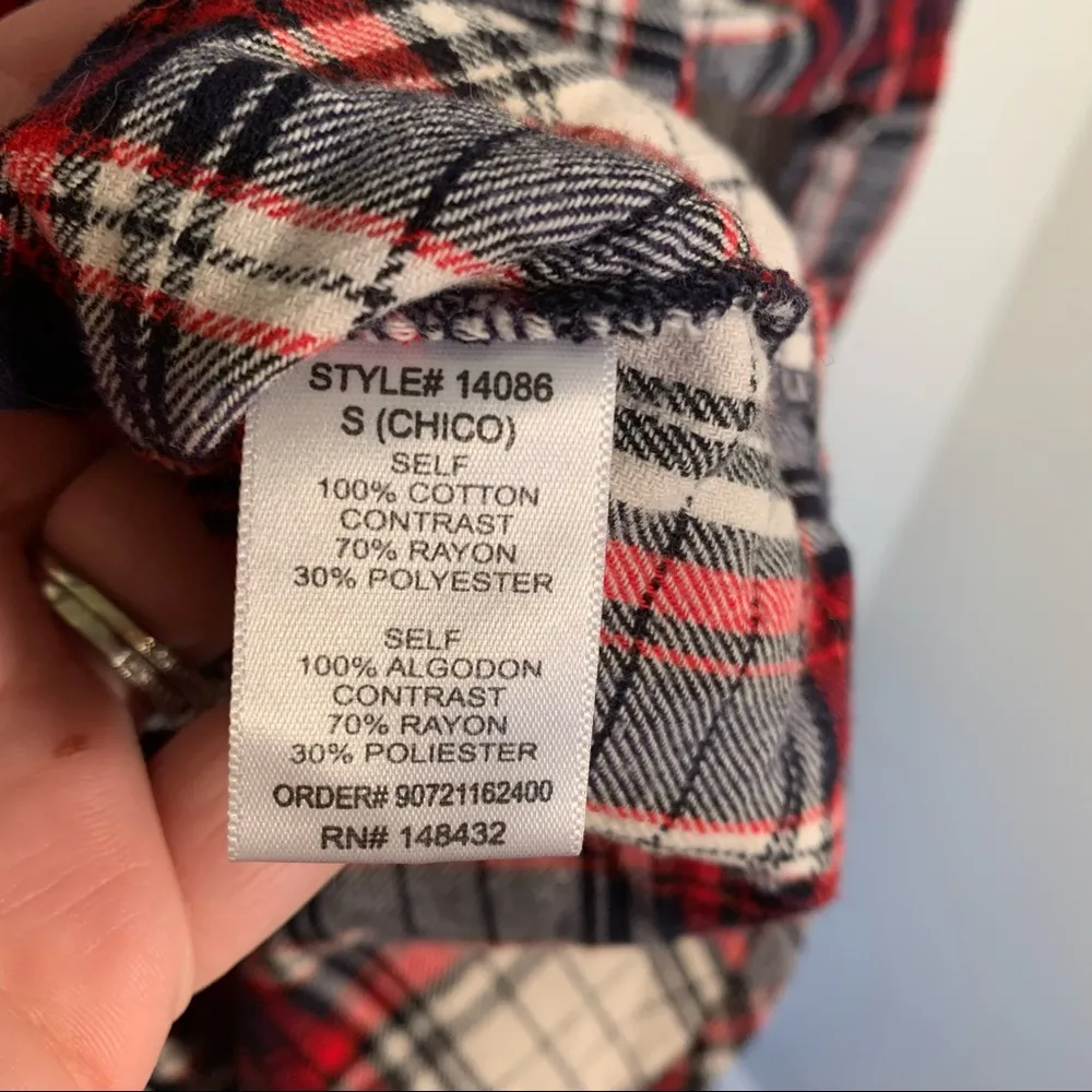 Be Cool Button Down Flannel Shirt Plaid - Image 8