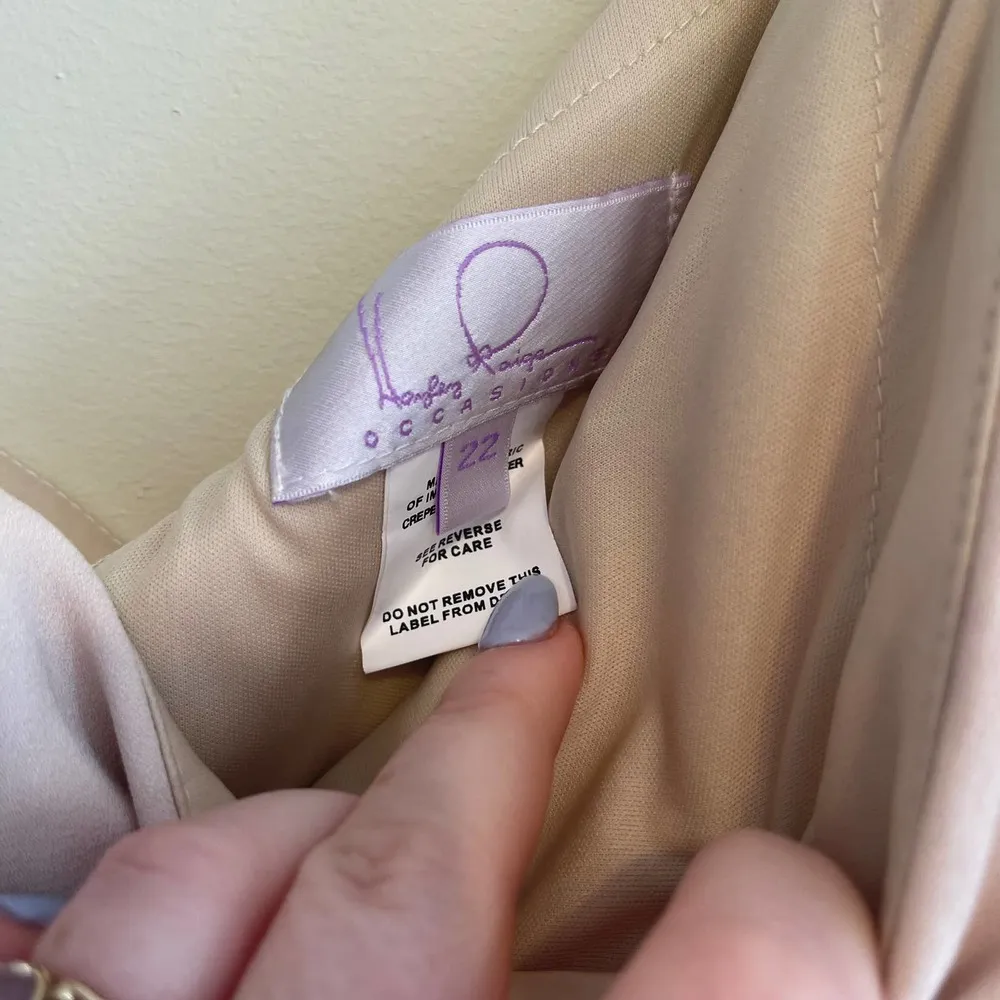 Hayley Paige Occasions Bridesmaids Dress Style W914 Cashmere Size 22 NEW - Image 5