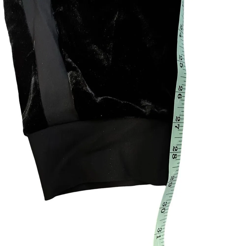 Chiara Boni La Petite Black Velvet Jogger Pants Medium NWT Luxe Lounge Holiday P - Image 3