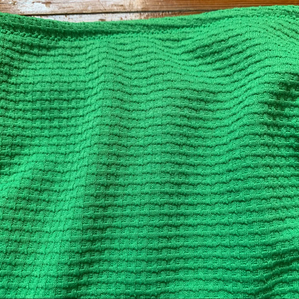 TWIIN Vince Bandeau Jacquard Lime Strapless Bikini Top NWT Size Small - Image 3