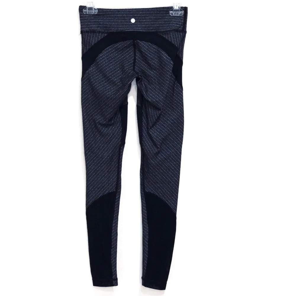 Vimmia XS Dotty Defy Leggings Black Grey Yoga Tight Workout Gym Barre Stretch - Image 6