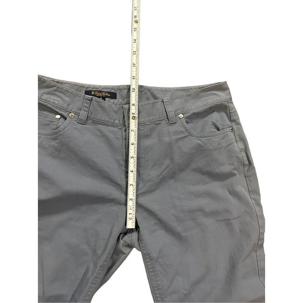 Brooks Brothers Brooke Fit womens light blue straight leg denim pants 8 - Image 4