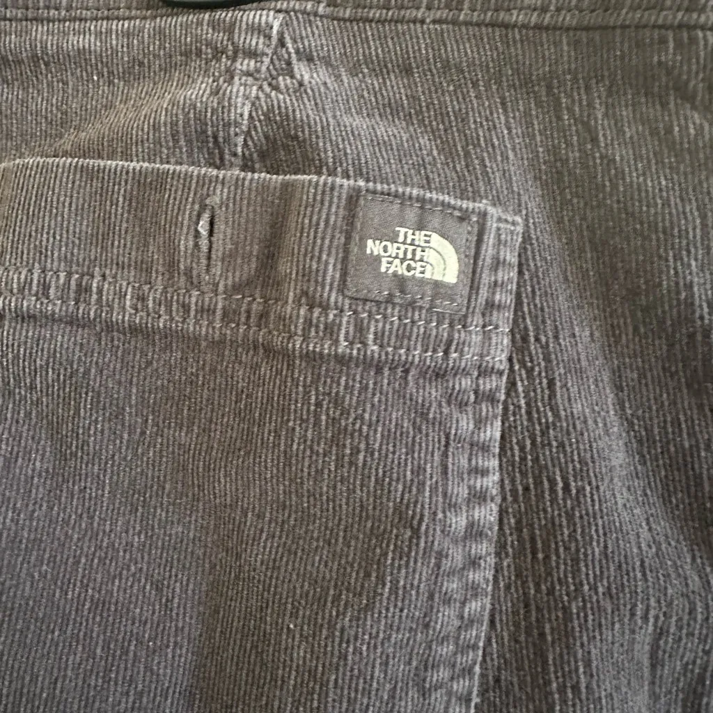The North Face Charcoal Corduroy Pants Women’s 10 Stretch Cotton Casual Hiking - Image 4
