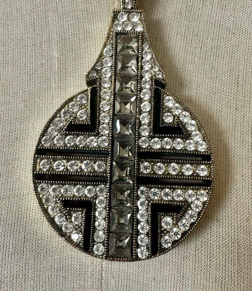 Heidi Daus “Chinoise Chic” Reversible Pendant Necklace – Swarovski Crystals & Bo Gold - Image 3