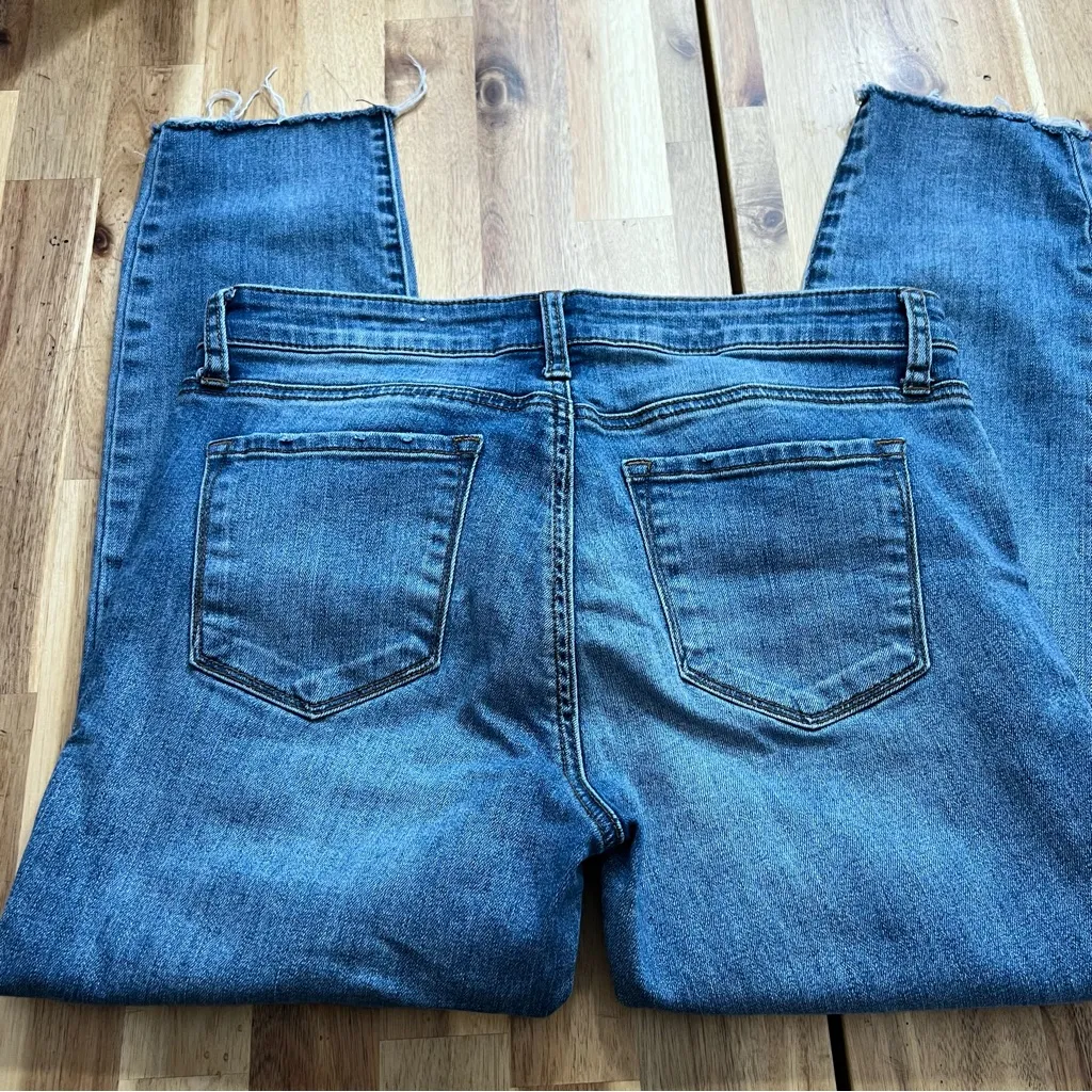 STS Blue Distressed Skinny Jeans Women’s Size 29 Raw Hem - Image 3