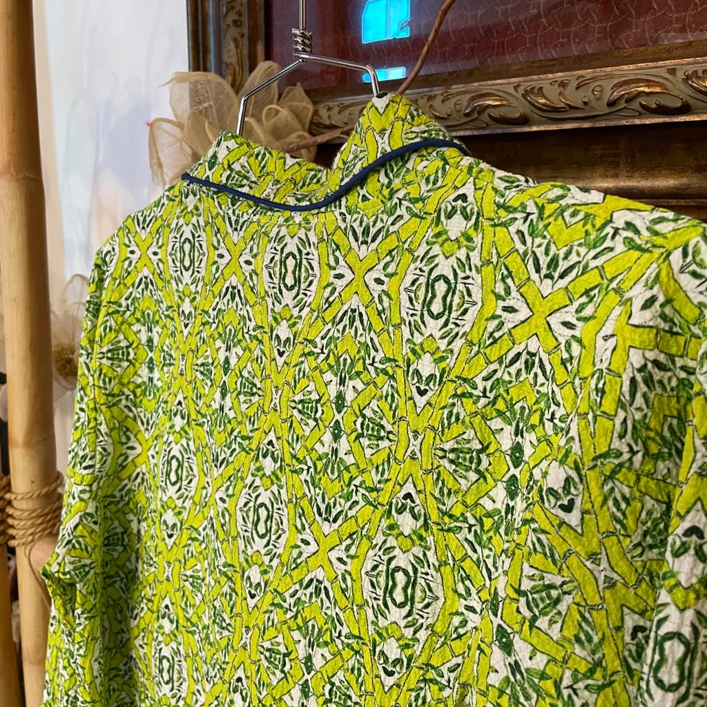 Mandi Paris Designs Lime Green & Blue Southern Boutique Pajama Set - Image 12