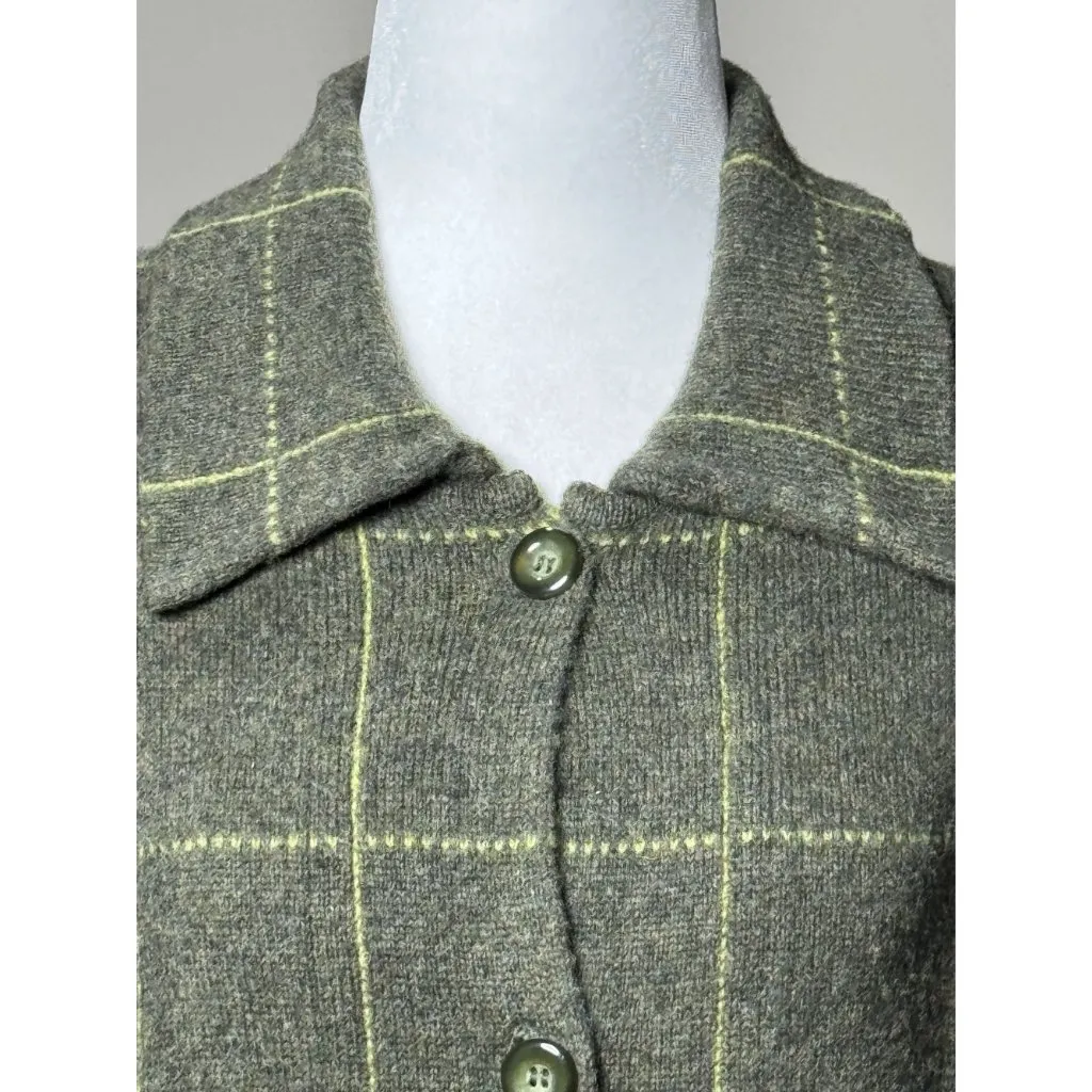 NEW Deane & White Jacket Long Coat Women S 100% LambsWool Green Long Sleeve - Image 12