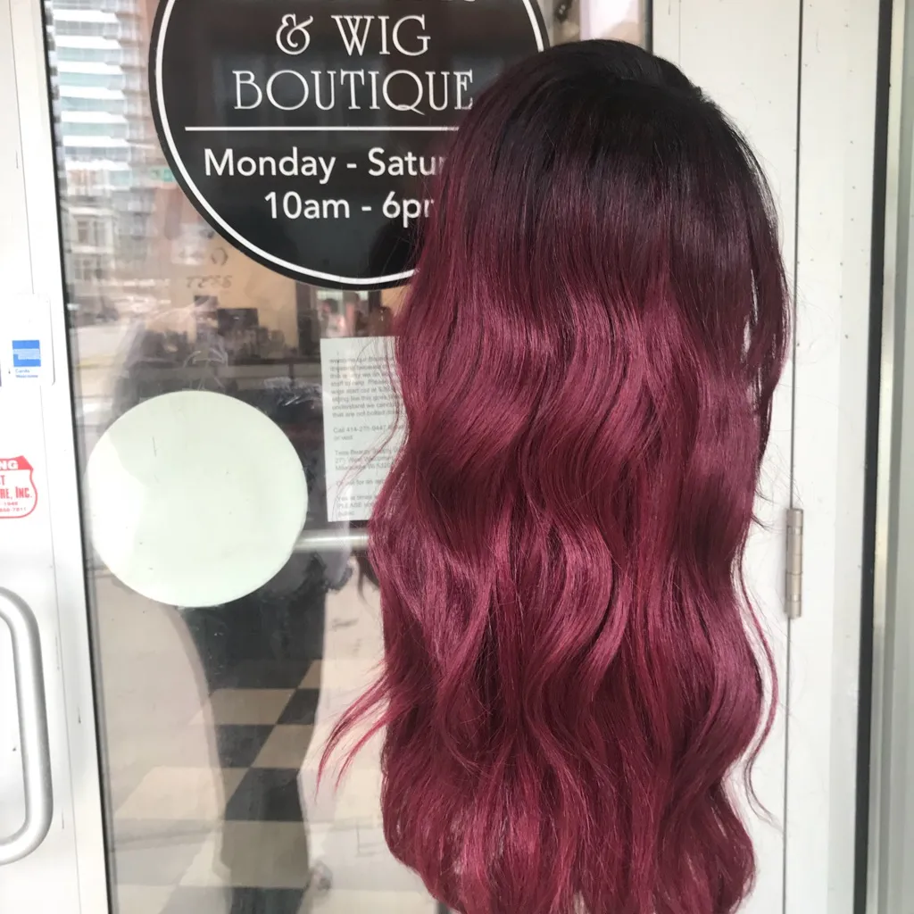 Wig Red Wine Burgundy ASK ME 1st this sells fast - Image 2