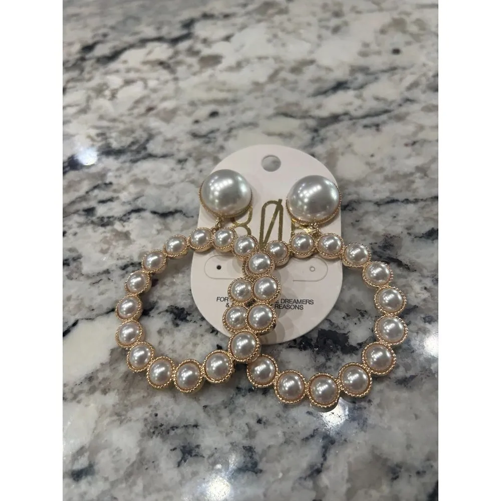 8 Other Reasons Gorg Hoops Gold Womens Size OS - Image 4