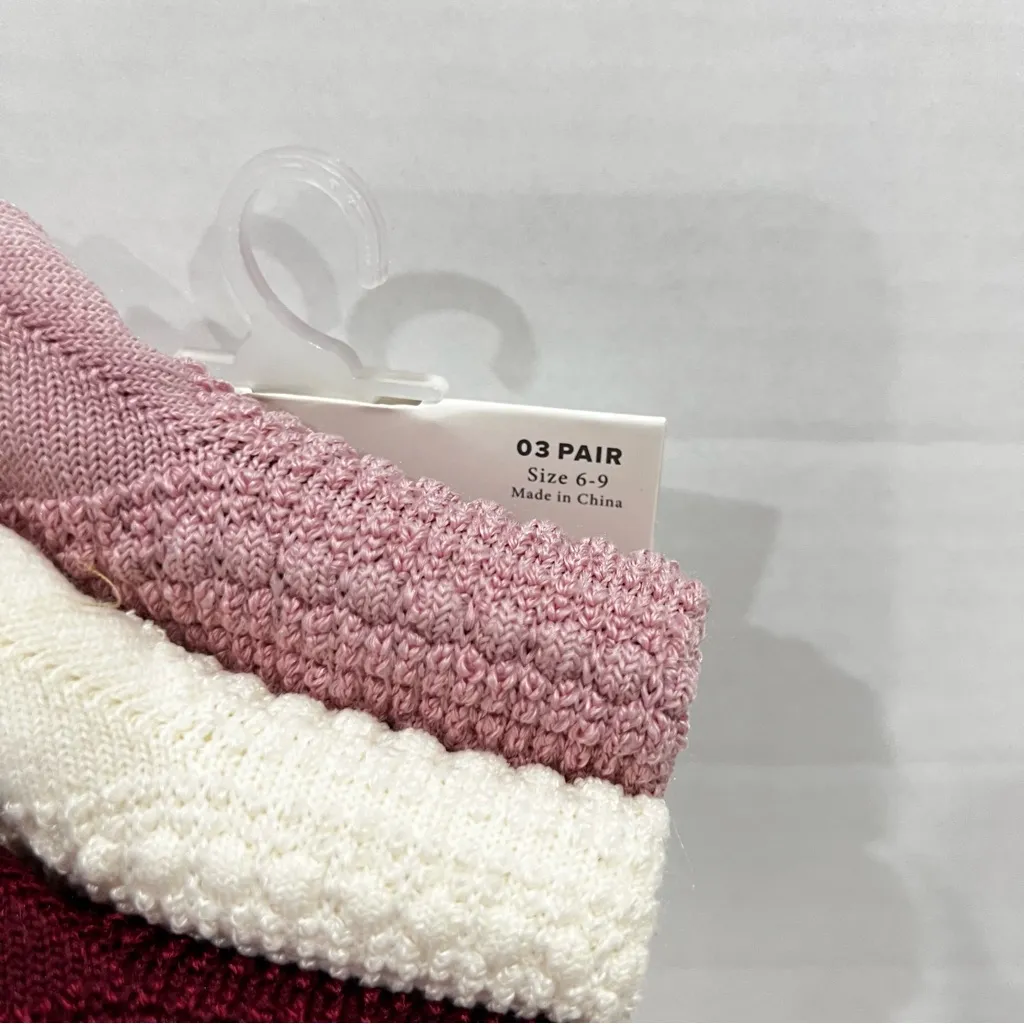 Goldtoe Holiday Collection Crew Socks 3 Pair Textured Size Fit Shoe 6 - Image 2