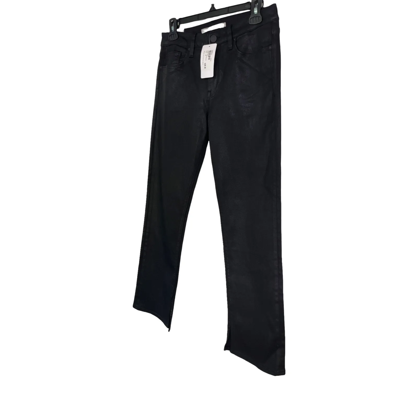 Hudson Jeans Nico Coated Black Mid Rise Straight Ankle Size 28 NWT - Image 10