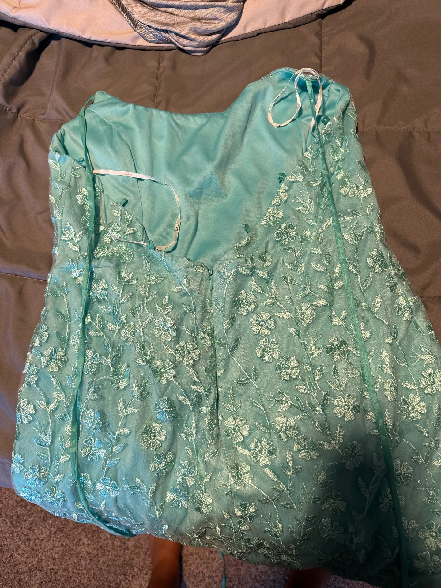 Lulus Green Dress Mini - Image 2