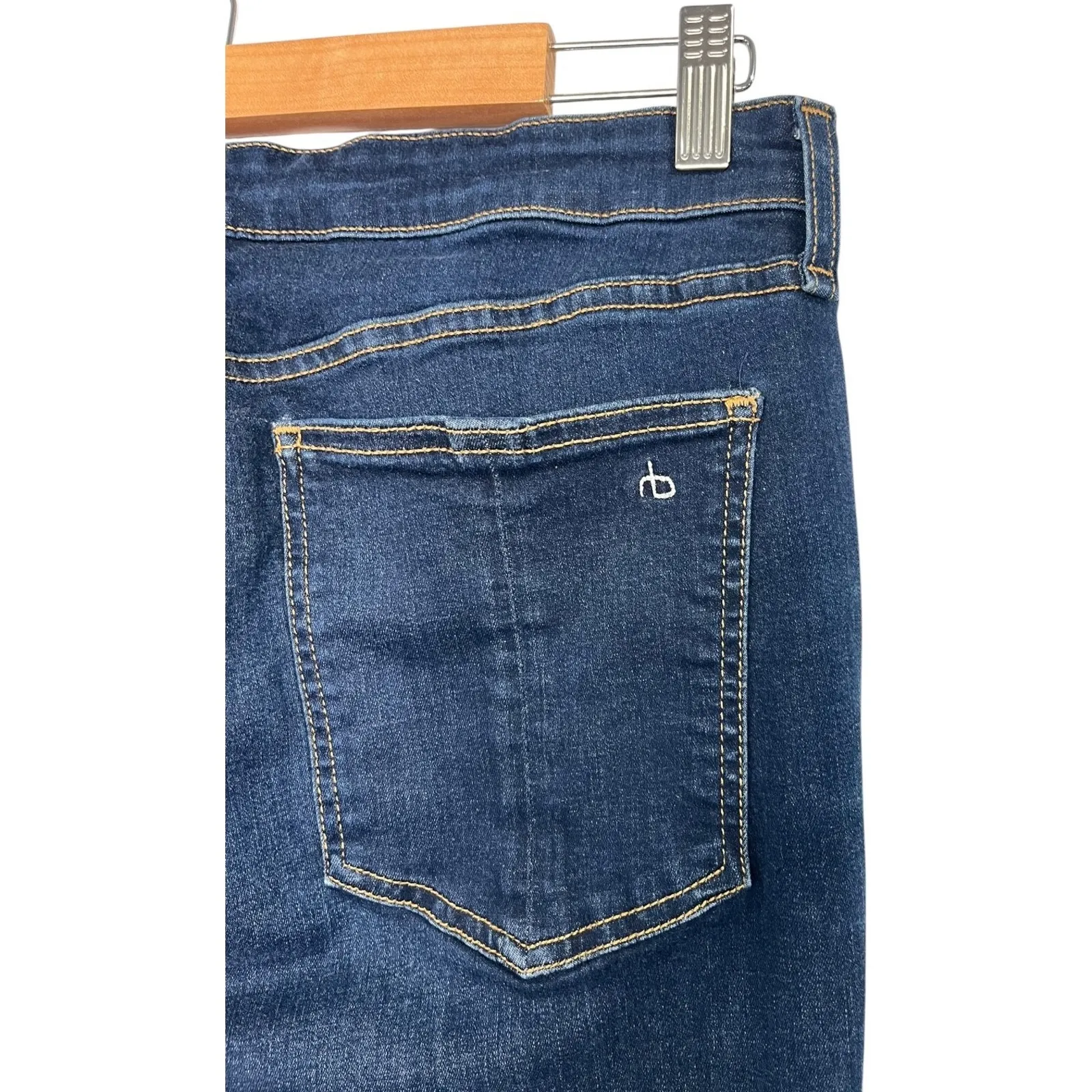 Rag And Bone Jeans Womens 31 Blue Cate Mid Rise Ankle Skinny Stretch Classic - Image 7