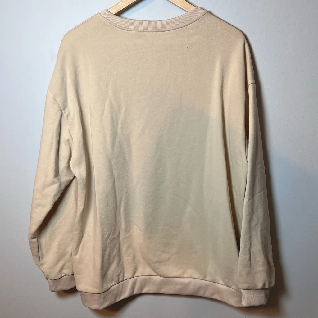 Miami Dolphins Crewneck Women’s XL Beige Pullover Sweatshirt NFL Football - Image 4