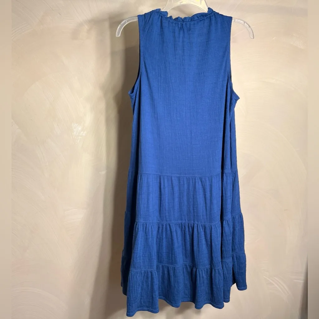 Max Studio Womens Sleeveless Tiered Cobalt Shift Dress W/Tassel Tie,MSRP:$98|SML - Image 16