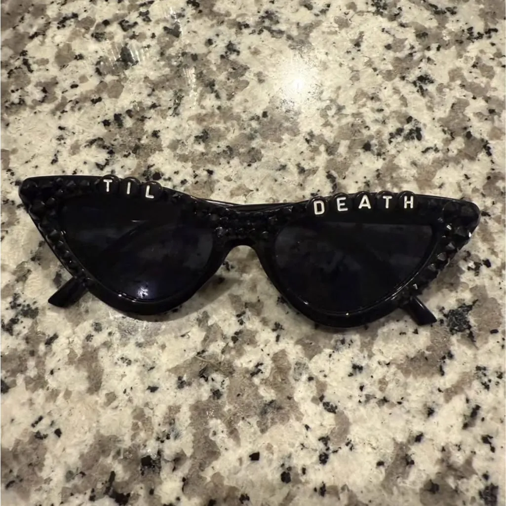 Til Death Sunglasses Wedding Black - Image 2