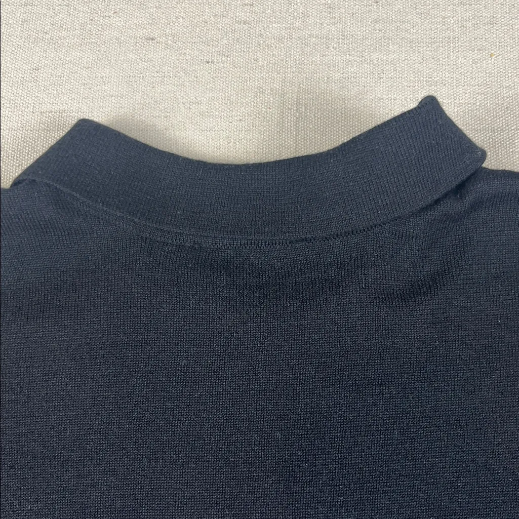 Tuckernuck Black Women's Polo Linen/Tencel Oversized sweater 
Size: XS/S - Image 5