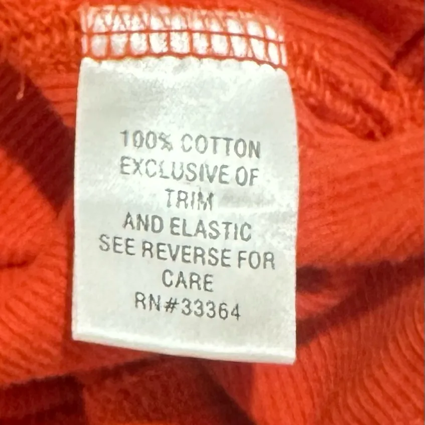 Energie Orange waffle knit Henley Sz XL 100% cotton Y2K grunge retro - Image 4