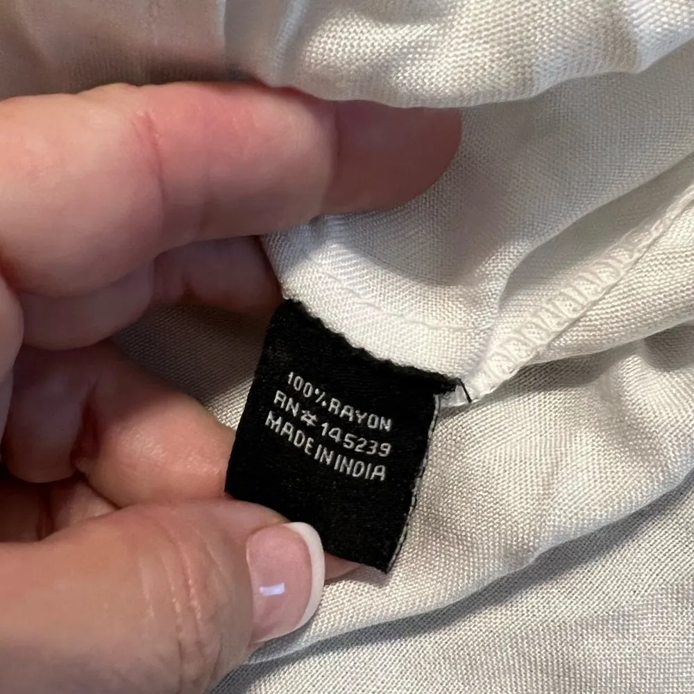 Style Envy large blue ombré womens tie front button down sleeveless tank NWT - Image 8