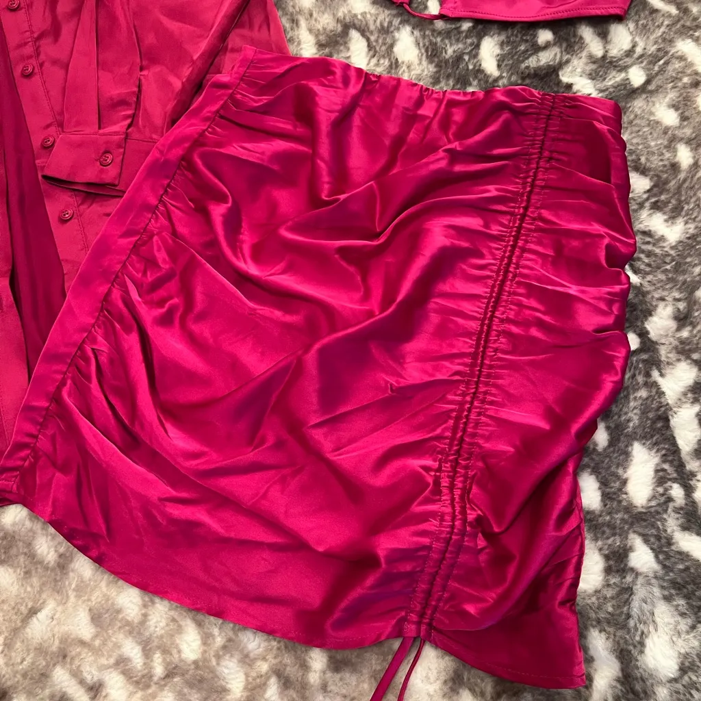 12th Tribe Fuchsia Skirt Set - Image 6