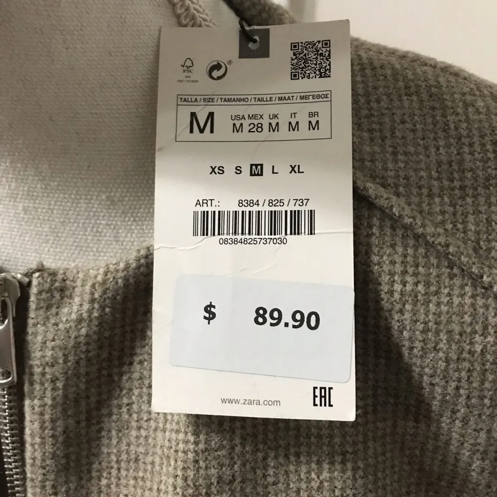 NWT Zara flecked zip front Frock coat - Image 12