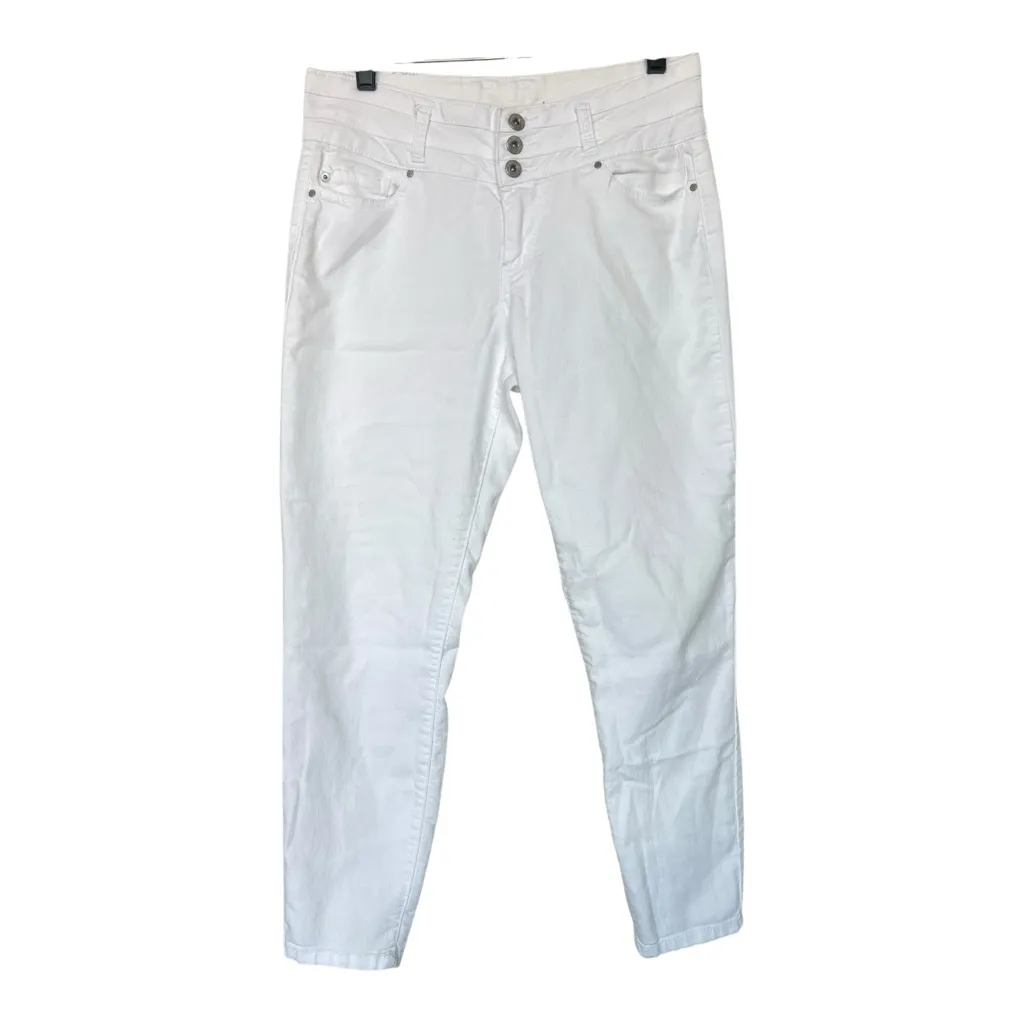 Blue Spice Women's High Rise White Jeans Size 9 - Image 3