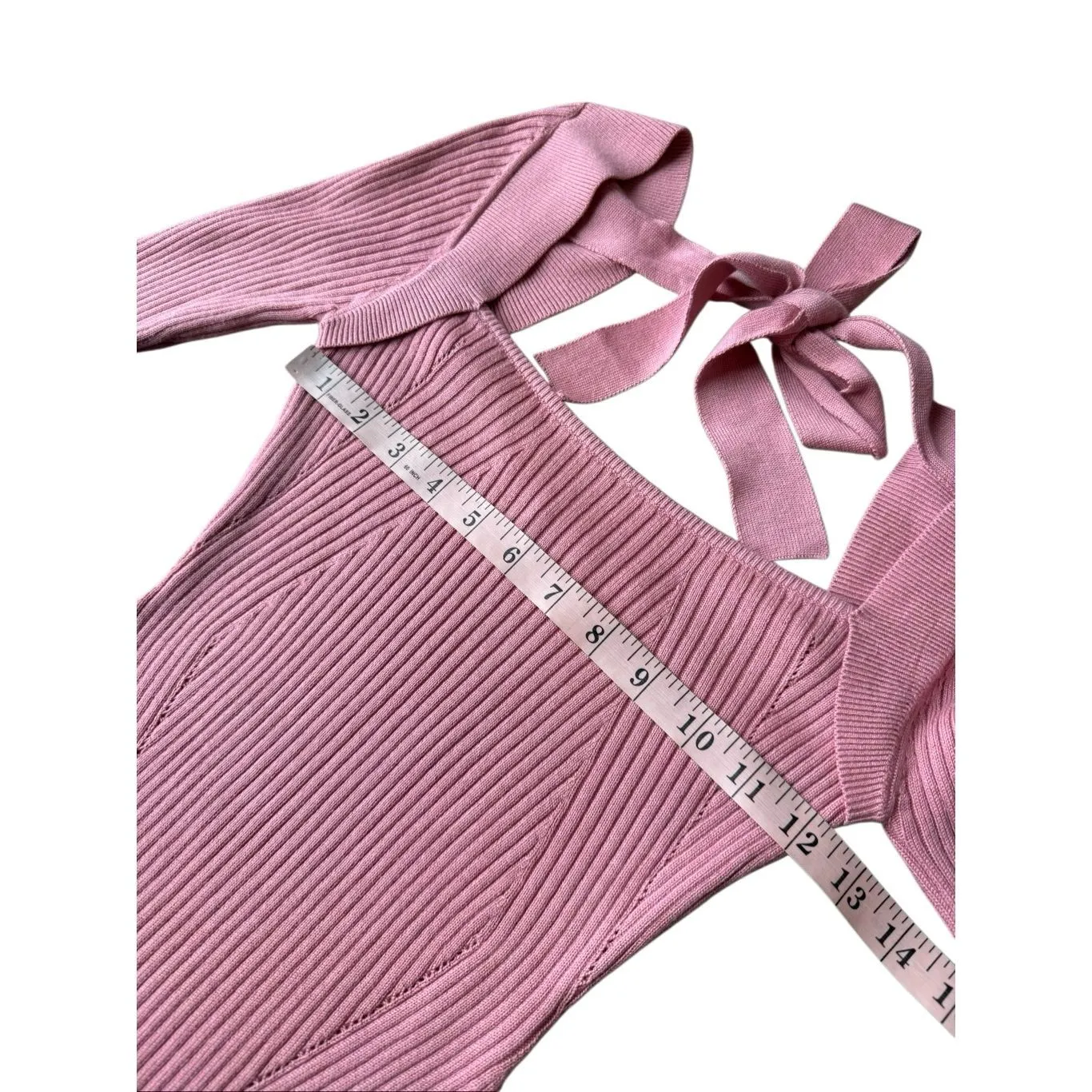 Revolve Lover’s + Friends The Back Fitted Rib Sweater In Pink Size M - Image 10