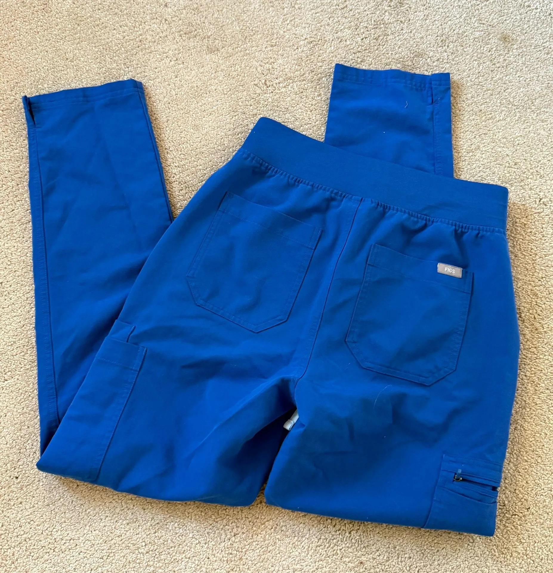 Yola Skinny Royal Blue Scrub Pants - Image 4