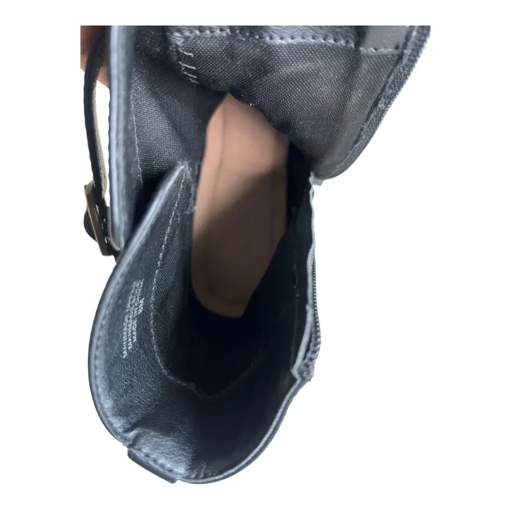 Loft Black Ankle Leather Boots Size 8M - Image 8