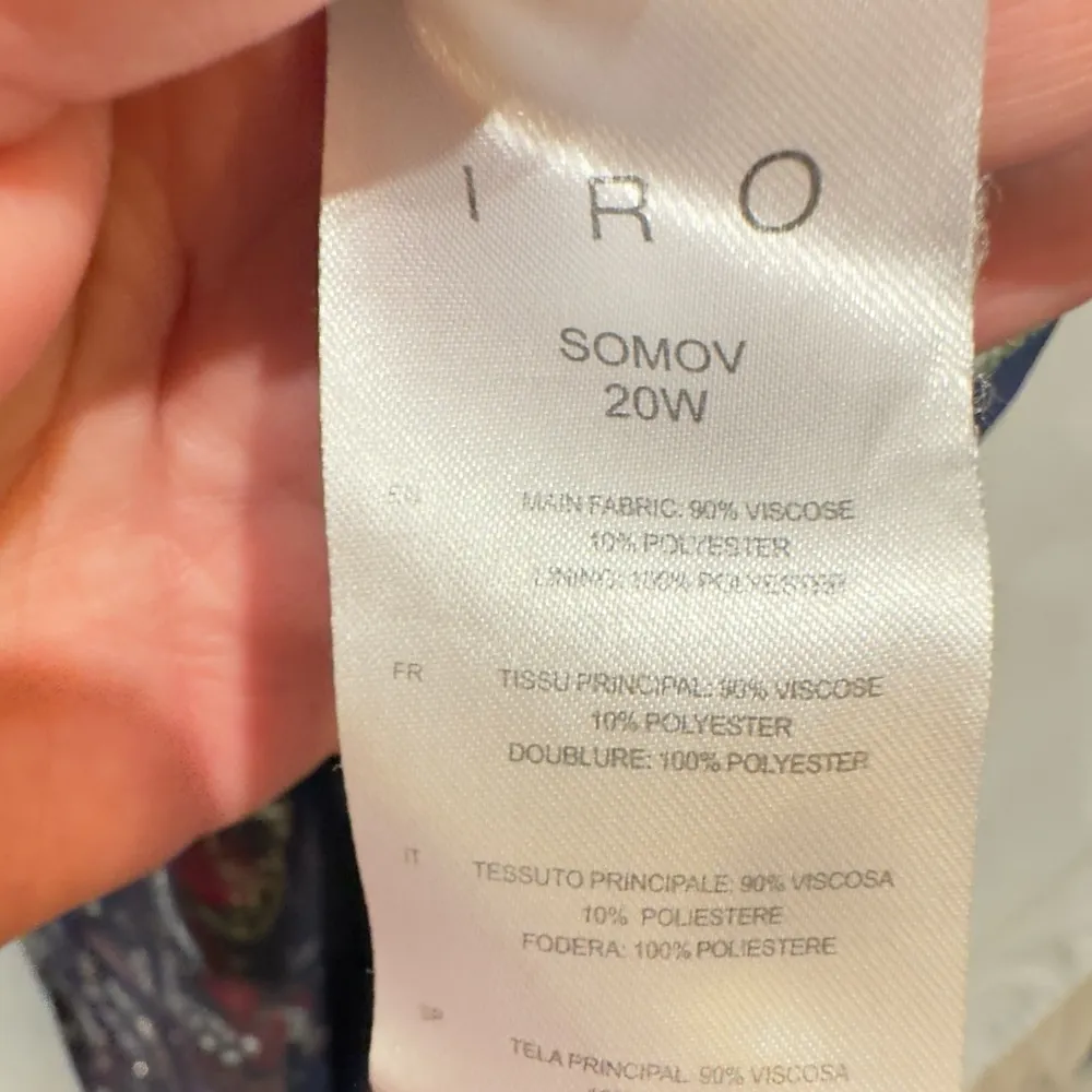 NWOT IRO Somov metallic paisley print halter dress size 42 or US size 10 - Image 11